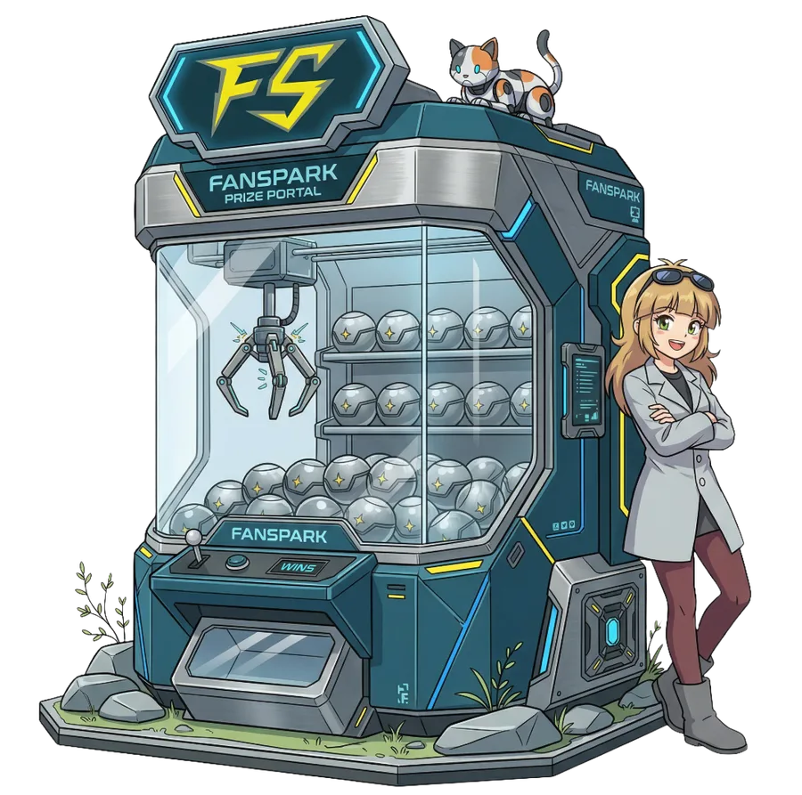 The Fanspark gacha machine